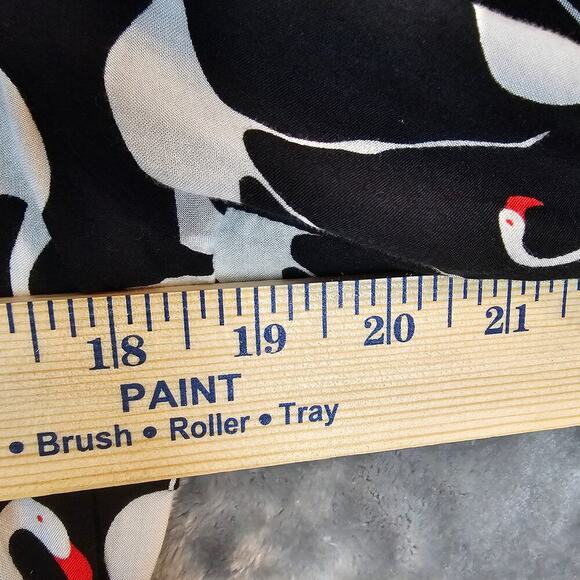 Traffic People Jumpsuit Womens Medium Black Flamingos Preppy Chic - Picture 6 of 13